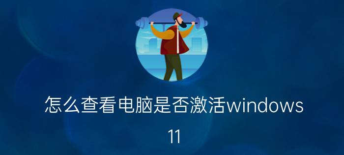 怎么查看电脑是否激活windows 11 win11怎么查看office是否激活？